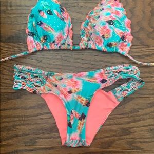 Luli Fama Bikini - Top M, Bottom S - worn once